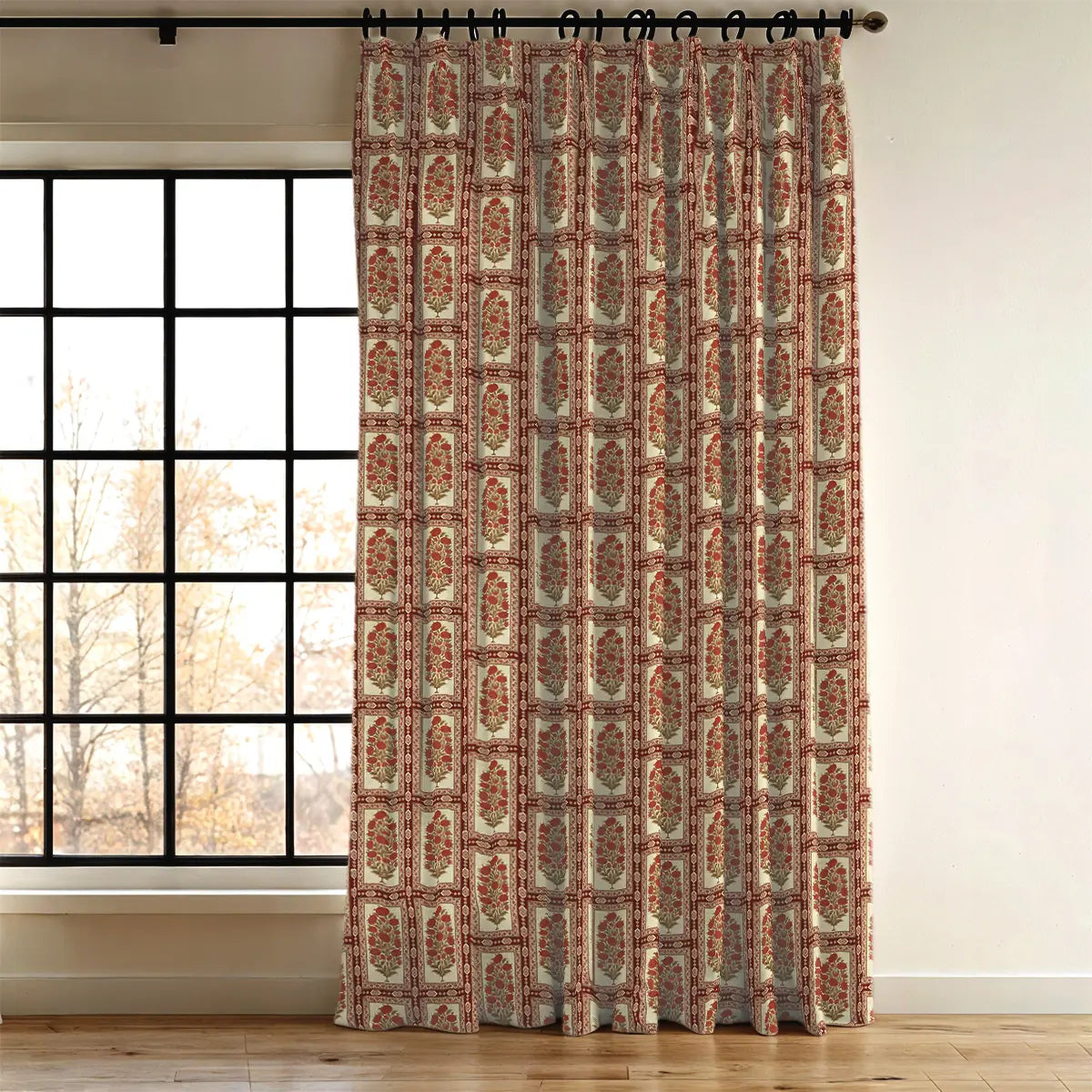 Nayab Curtain Unstitched Fabric Red Shop Now 