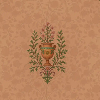 A close-up highlighting the detailed floral buti motif with classical European-inspired elegance.