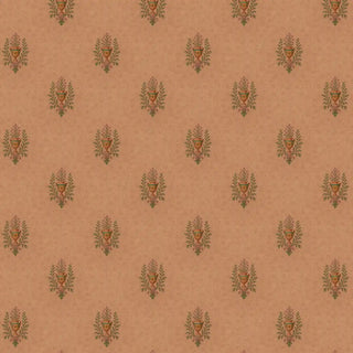 A wall view of the Peshwai Buti Wallpaper, showing its repeating floral motifs across the surface.