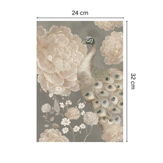 Petal Ballet Wall Art with size dimensions, showcasing its refined floral design for stylish interiors.