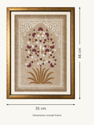 Pietra framed wall art size guide, 46 x 35 cm