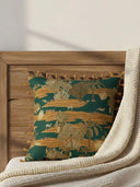 ranthomabore cushion cover kept on bed