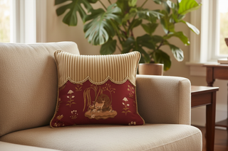 Rope and Grove Cushion Mood Shot