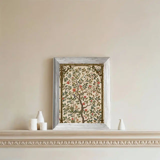 Royal Garden wall art hanging on a neutral wall with minimal decor.