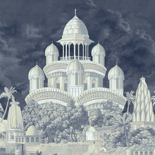 A high-resolution close-up of the intricate ivory domes and temple towers in the Safar wallpaper.