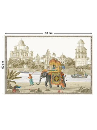 Full pattern layout of the horizontal Safar design with 60 cm by 90 cm dimensions shown.