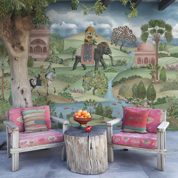 Shaan, Indian Scenic Design Customised Wallpaper | Life n Colors