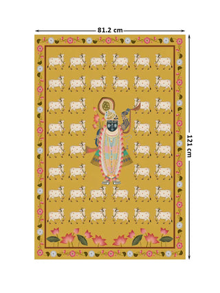 Digital layout of Shrinathji poster showing large dimensions 81.2 cm by 121 cm.