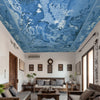 Stories, Ethnic Theme Wallpaper for Ceilings and Walls, Blue