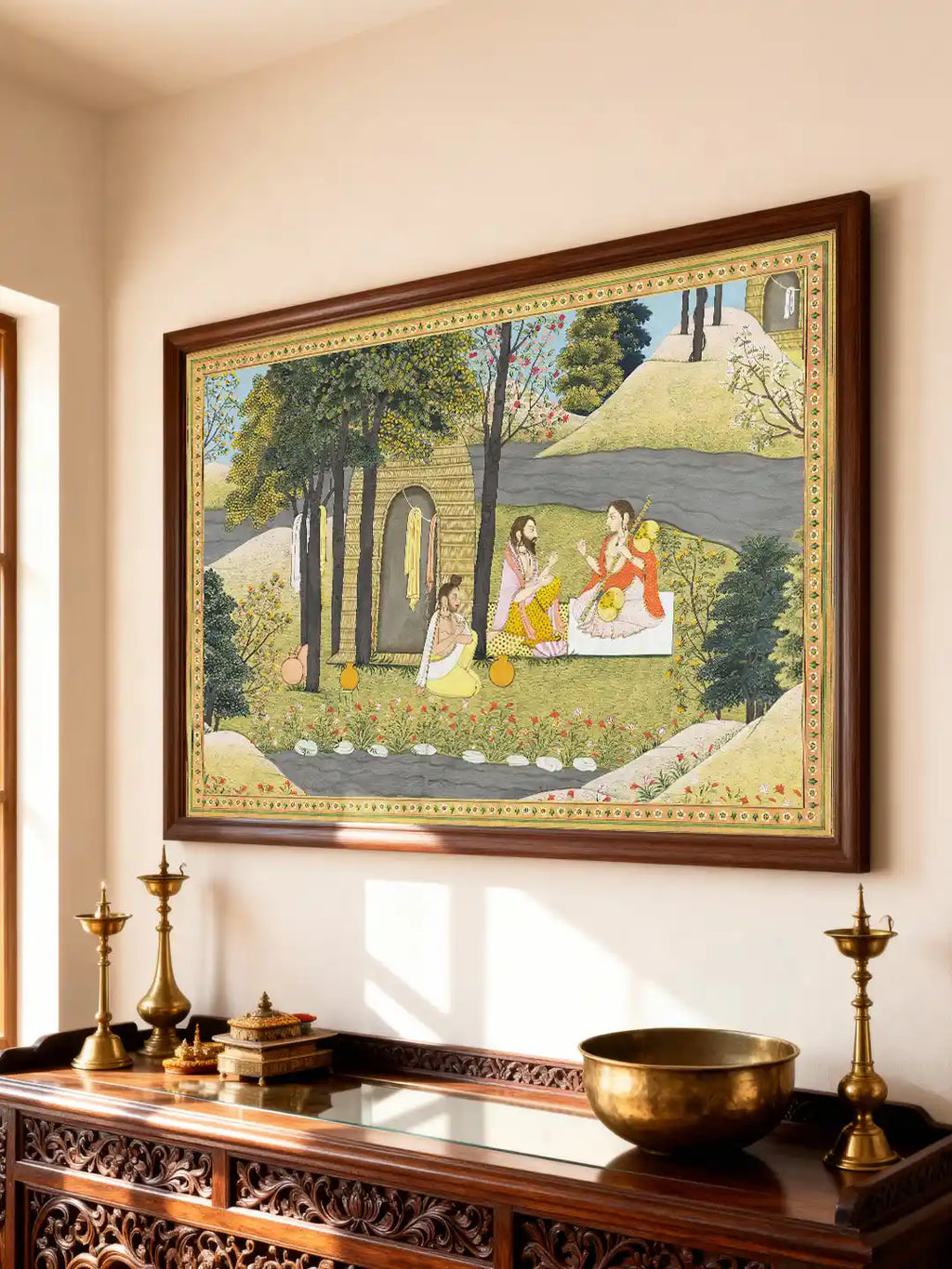 Story of Rama Vintage Indian Frameless Wall Art Poster | Life n Colors