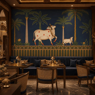 Surabhi pichwai wallpaper for Indian restaurants view-restaurants