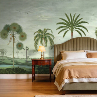 Mosslight Morning Wallpaper, Sage Green | Life n Colors