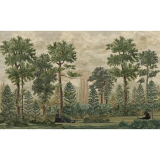 Twilight Haven Vintage European Style Wallpaper Vintage Green Color- Buy Online