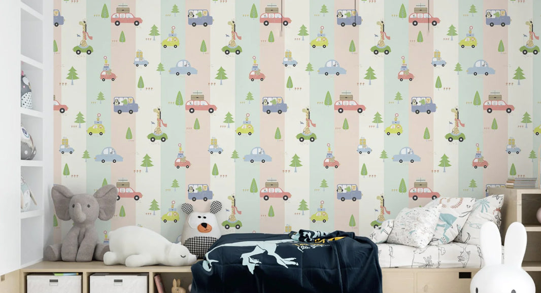A Colorful Nursery Room Wallpaper by Life n Colors