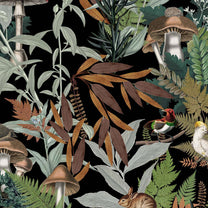 Wilderness, Tropical Jungle Repeat Pattern Wallpaper