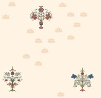 Indian Lotuses Wallpaper, Repeat Pattern