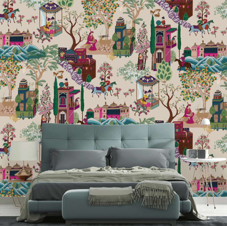 Pashmina, Indian Shawl Inspired Wallpaper for Rooms