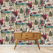 Pashmina, Indian Shawl Inspired Wallpaper for Rooms