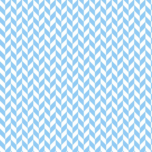 Pastel Blue Geometric Print Boy Room Wallpaper