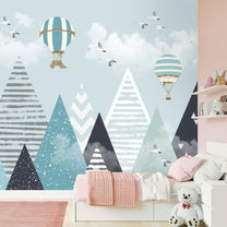 Adorable Mountain Critters, Kids Room Wallpaper