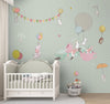 Beautiful Flying Animals Kids Room Wallpaper, Customised