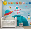 Cosmic Cutie : Papier peint pour la chambre de votre petit astronaute, bleu