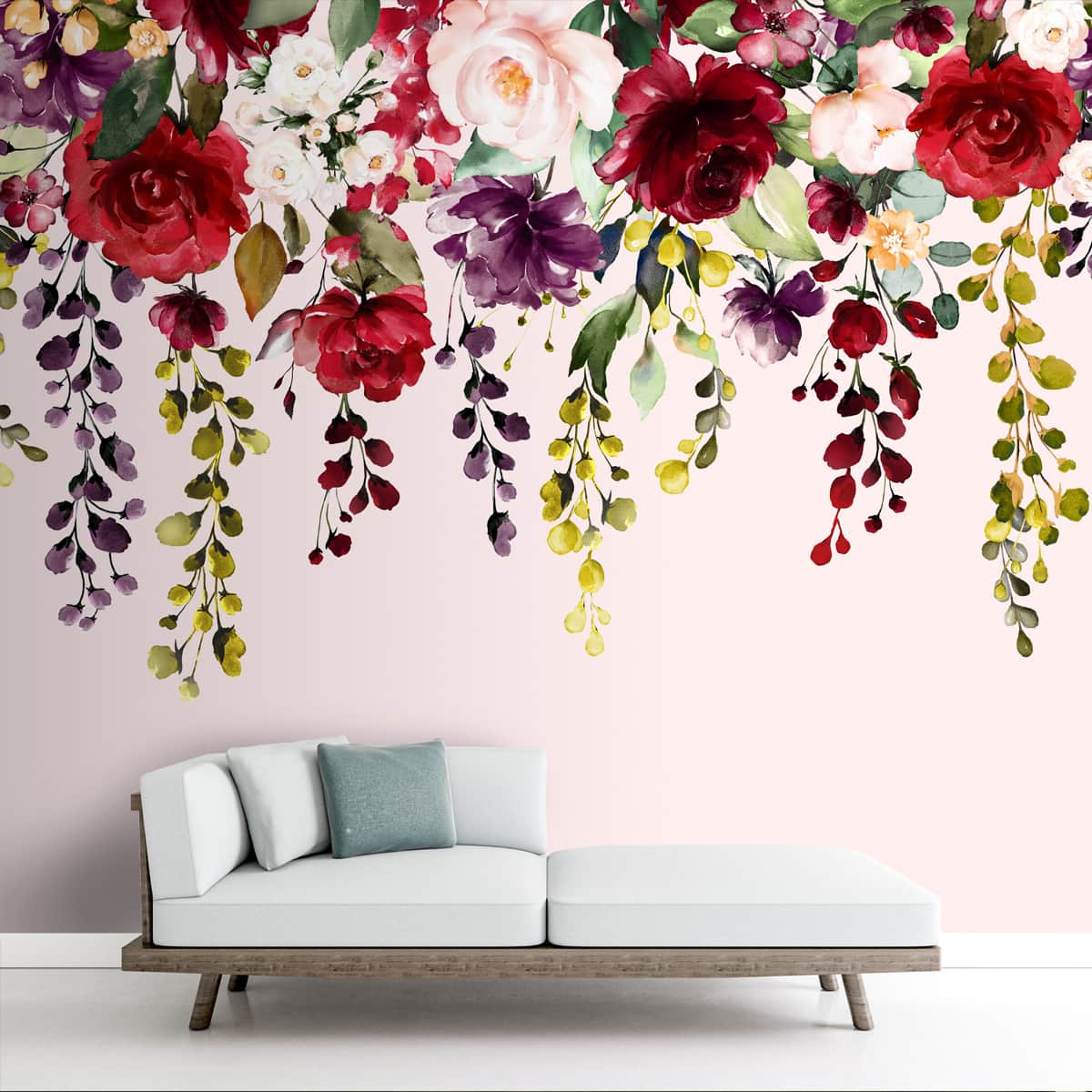 Hanging Floral Pattern for Beautiful Wallpaper, Customised