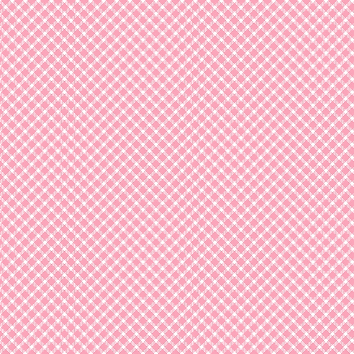 Pastel Pink and White Checks, Children Room Wallpaper, Customised