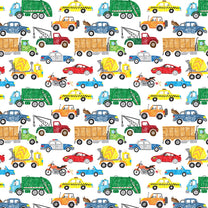 Cars, Bikes, Trucks Boys Room Wallpaper Design