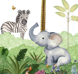 Jungle Jamboree: Cute Kids Room Wallpaper, Customised