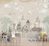 Papier peint pour enfants sur le thème de l'espace Fairy Land, beige