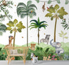 Jungle Jamboree : Papier peint mignon pour chambre d'enfant, personnalisé