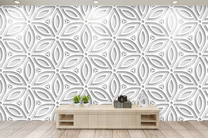 3D Look Floral Customised Wallpaper for Room Walls