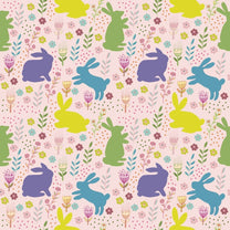 Cute Bunnies Wallpaper for Kids Bedroom