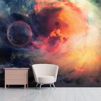 Vibrant Galaxy and Star Wallpaper for Walls and Ceiling, Customised