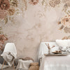 Élégance intemporelle : papier peint de luxe floral vintage à suspendre