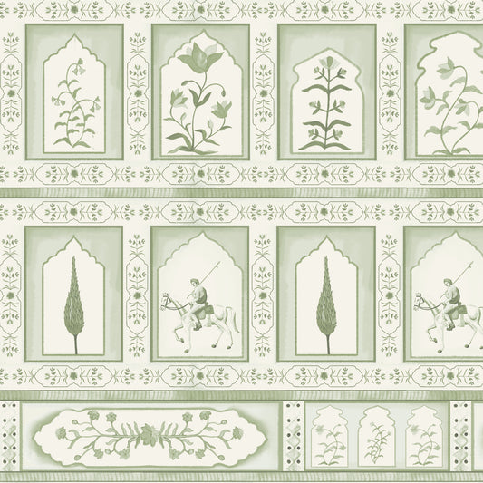 Rajmahal, Room Wallpaper Design Inspired by Glorious Indian Royal Past Closeup