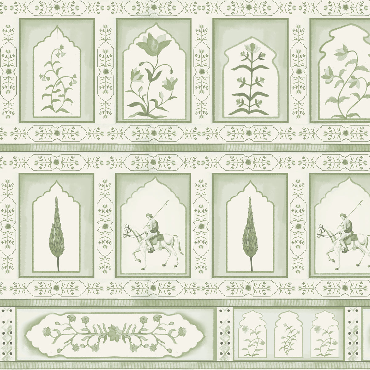 Rajmahal, Room Wallpaper Design Inspired by Glorious Indian Royal Past Closeup