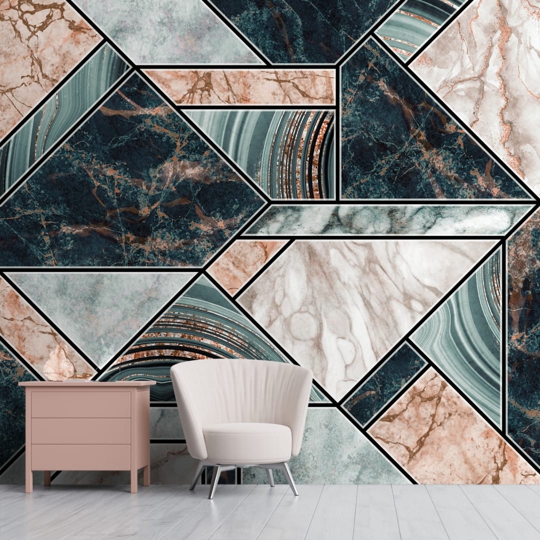 Modern Marble Pattern Wallpaper for Rooms