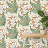Premium Green Floral Pattern Design Wallpaper