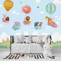 Animal Theme Nursery Room Wallpaper Design, Customised