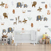 Water Paint look Animal Theme Wall Mural for Walls, Customised