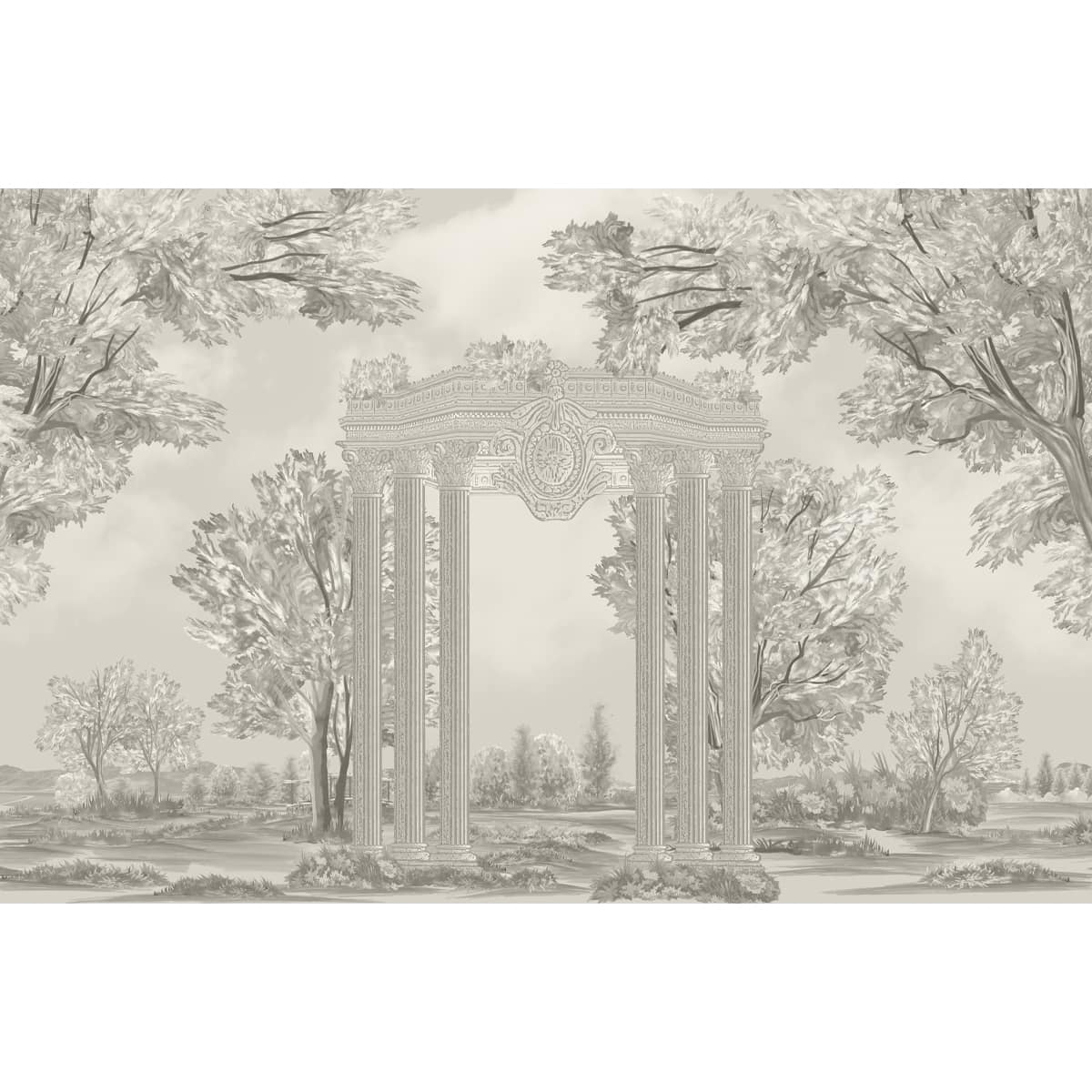 Greek Retreat: Classic Wallpaper for Rooms, Customised