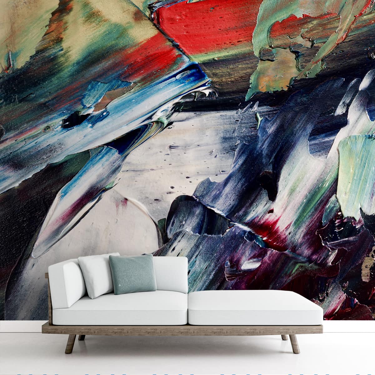 Palette Knife Effect Painting Theme Wallpaper, Customised