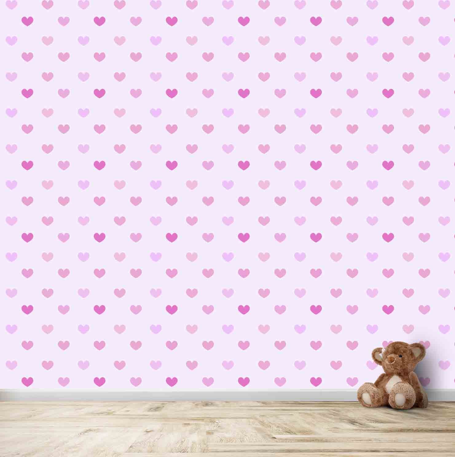 Pink Hearts Kids Wallpapers forWalls