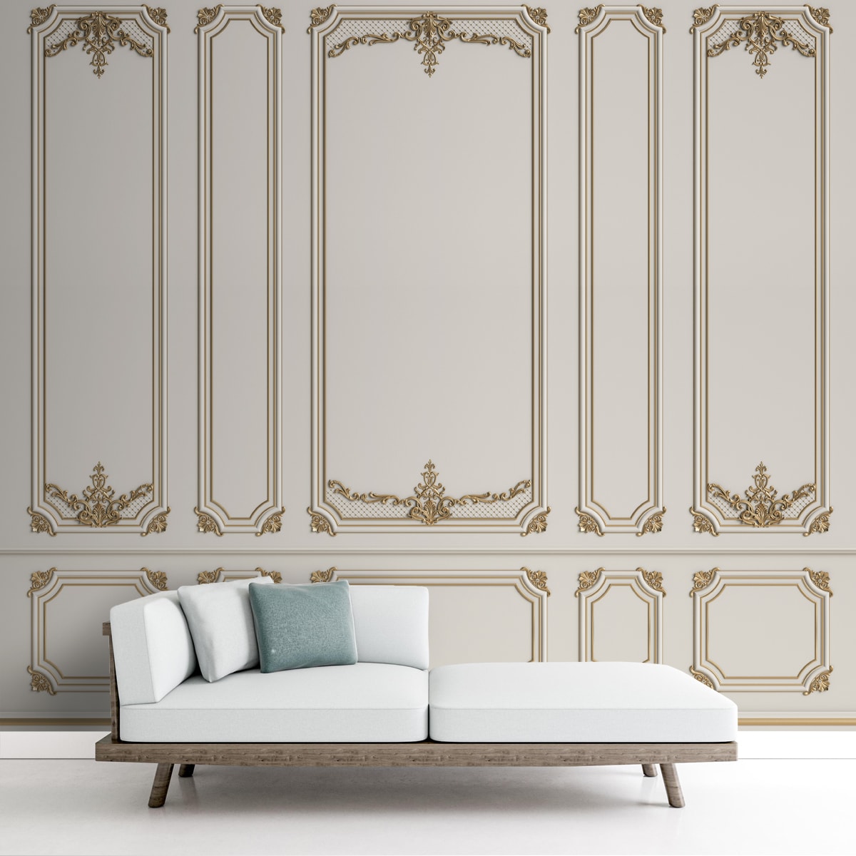 3D Wall Panels Look Room Wallpaper, Customised