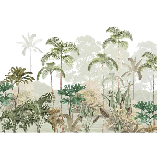 Kaira, Nature Theme Wallpaper for Rooms, Green, Customised