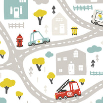 Road Transport Design, Customised Wallpaper for Boys Room
