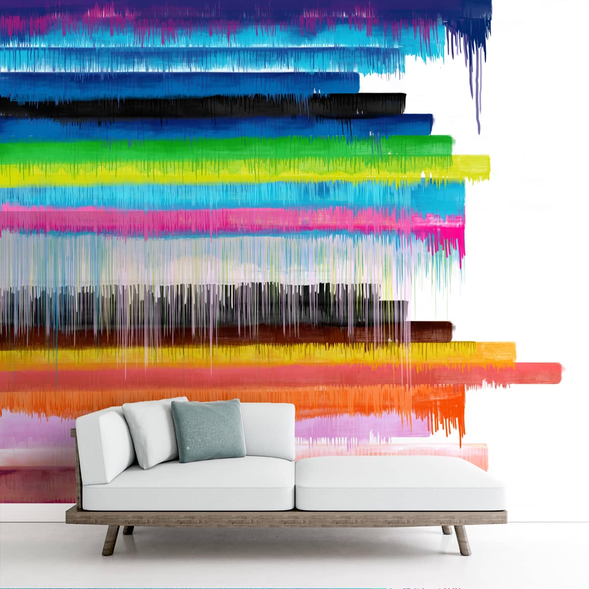 Dripping Paint Effect Abstract Wallpaper for Walls, Customised