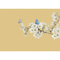 Jasmine Floral Wallpaper, Textured Look Background